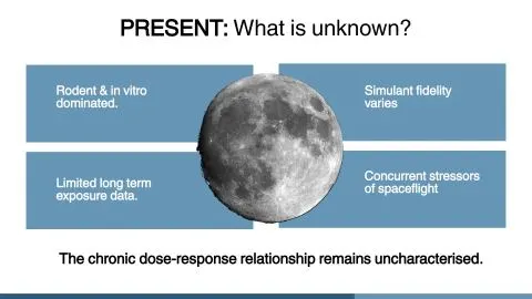 Representative slide from From lunar dust to lunar disease?