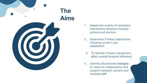 Representative slide from The Experience of Hospital Porters with Doctors at a Scottish Hospital Hierarchy & Implications for Medical Education