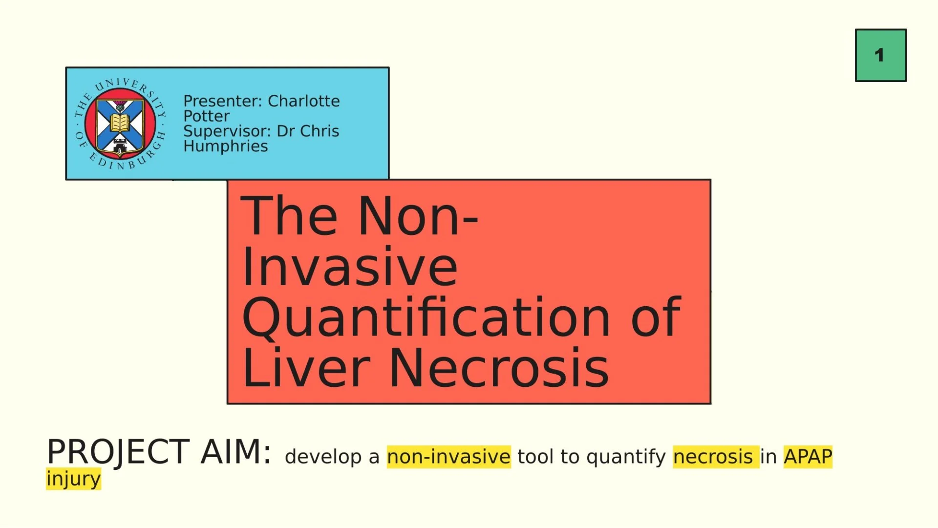 Slide 1: 1. A full description follows.