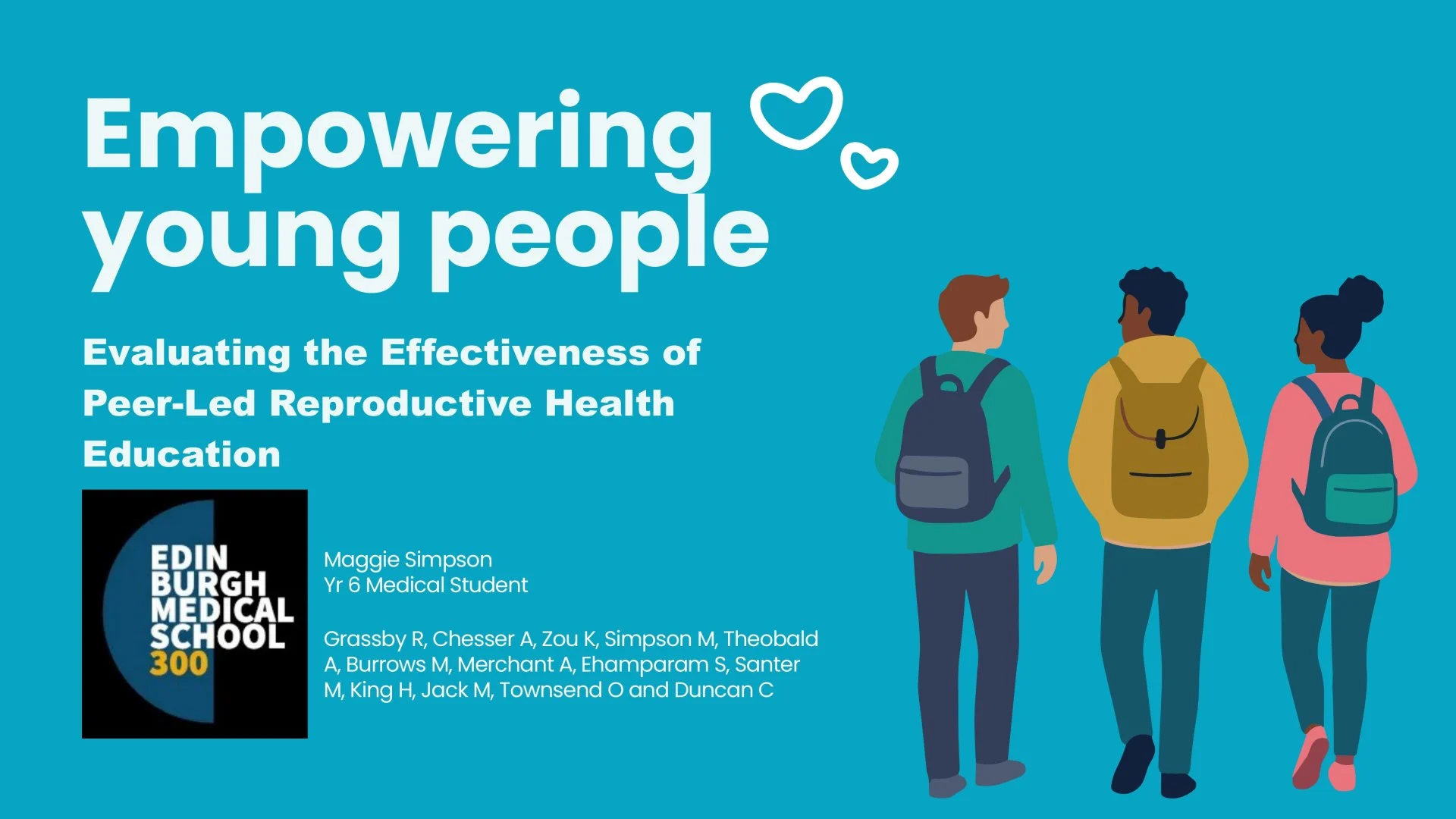 Slide 1: Empowering young people. A full description follows.