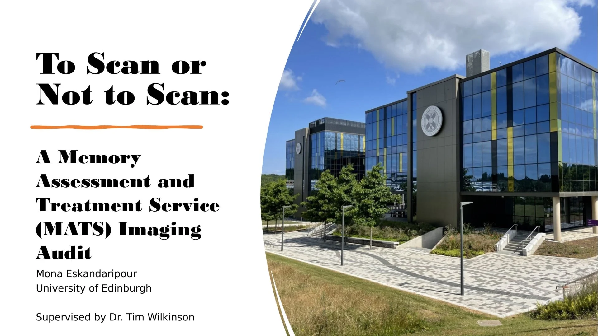 Slide 1: To Scan or Not to Scan:. A full description follows.