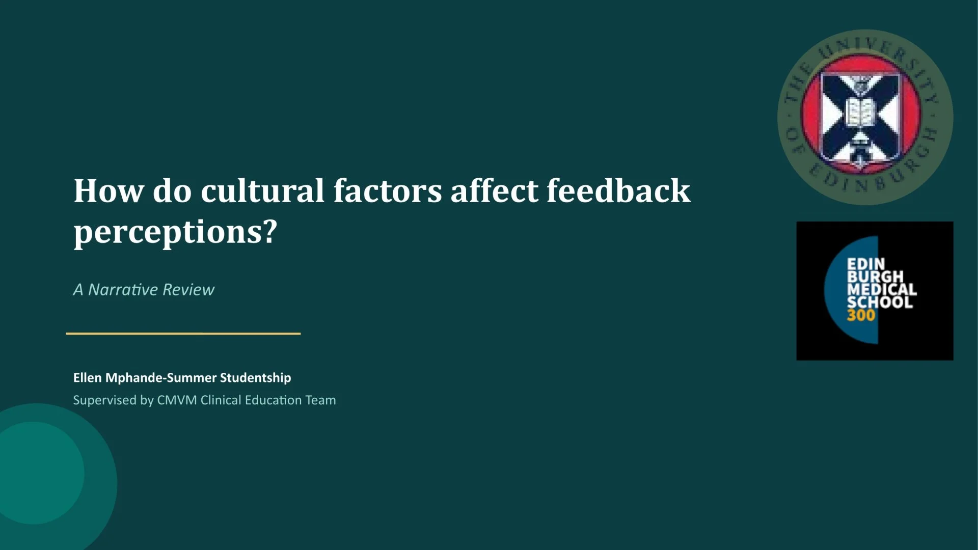 Slide 1: How do cultural factors affect feedback perceptions?. A full description follows.