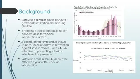 Representative slide from Rotavirus Types Over Time Across NHS Lothian