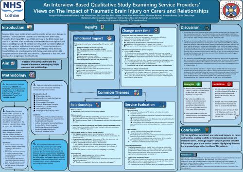 An Interview-Based Qualitative Study Examining Service Providers' Views on The Impact of Traumatic Brain Injury on Carers and Relationships